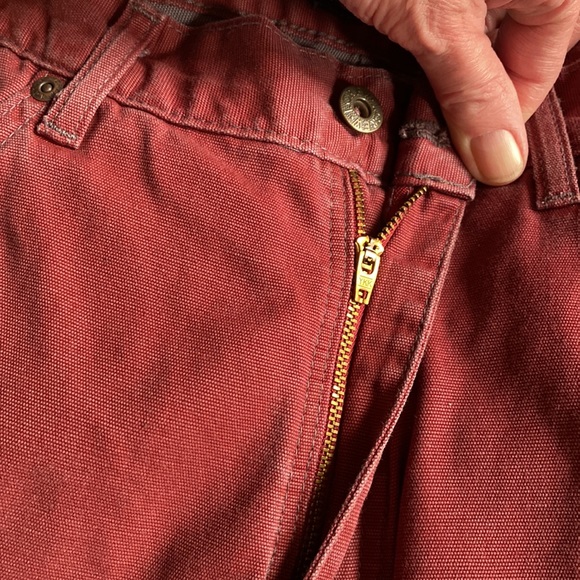 J Crew Burgundy Red Jeans, Original Tag  Says 36 X 32 Light Weight MAKE OFFER!! - Picture 6 of 14